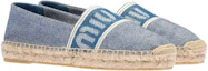Lookbook (W) MIU MIU Sepatu Datar Denim 'Biru Floral' 5S745D_LMS_F0016_F_025