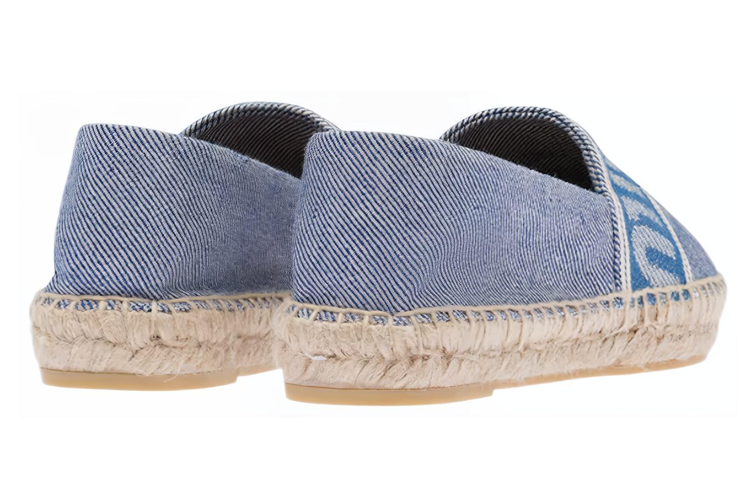 Shop (W) MIU MIU Sepatu Datar Denim 'Biru Floral' 5S745D_LMS_F0016_F_025