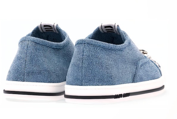 (Women) MIU MIU Denim Low-Top 'Rhinestone Blue' 5E450D_AJ6_F0008_F_005 Shop (Women) MIU MIU Denim Low-Top 'Rhinestone Blue' 5E450D_AJ6_F0008_F_005