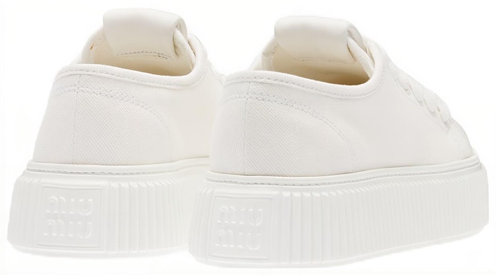 (W) MIU MIU Sepatu Denim Low-Top 'White Fashion' 5E889D_3ARS_F0009_F_005 Shop (W) MIU MIU Sepatu Denim Low-Top 'White Fashion' 5E889D_3ARS_F0009_F_005