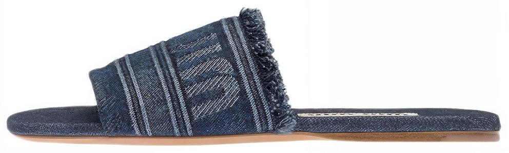 (W) MIU MIU 蓝色时尚牛仔敞口圆头平底凉鞋 5XX554_3L6L_F0008_F_005 Buy (W) MIU MIU 蓝色时尚牛仔敞口圆头平底凉鞋 5XX554_3L6L_F0008_F_005