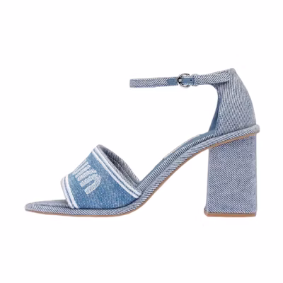 (W) MIU MIU Denim Sandals 'Blue Jacquard'