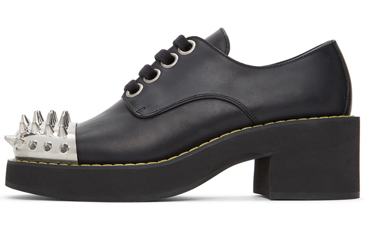 (W) MIU MIU Derby Flat 'Black'