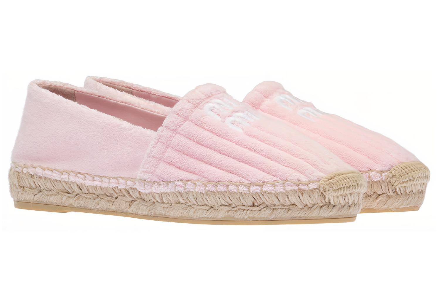 Lookbook (Women) MIU MIU Espadrille Flat 'Pink Terry Cloth' 5S711D_3LKN_F0E18_F_025
