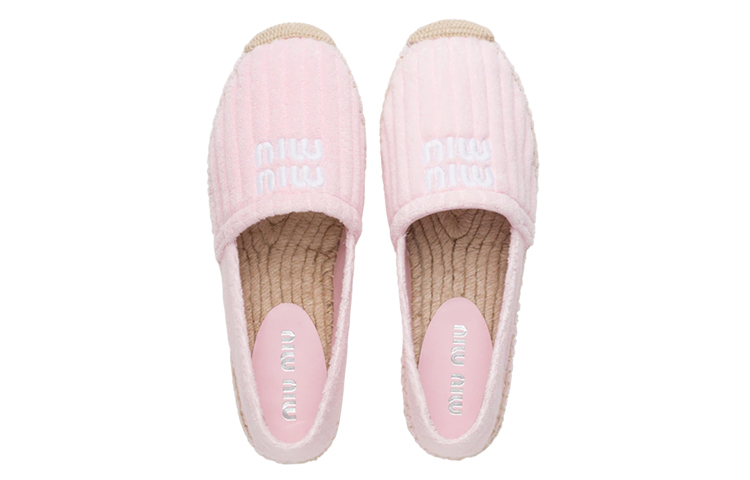 Purchase (Women) MIU MIU Espadrille Flat 'Pink Terry Cloth' 5S711D_3LKN_F0E18_F_025