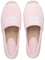 Purchase (W) MIU MIU 粉色毛巾布平底草编鞋 5S711D_3LKN_F0E18_F_025