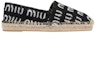 Order (W) MIU MIU Kasut Espadrille 'Hitam' 5S746D_I6E_F0TRO_F_025