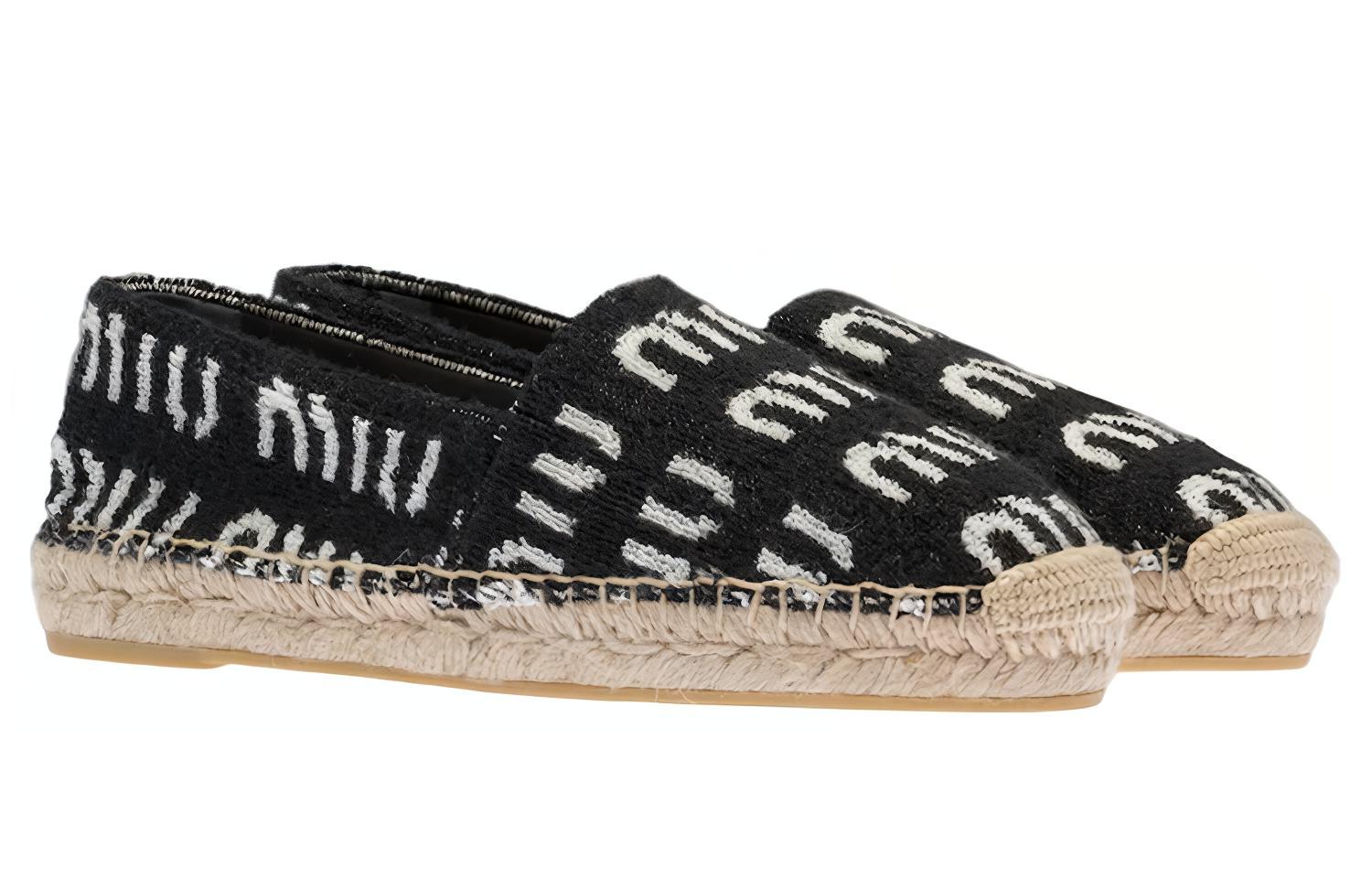 Lookbook (W) Espadrilles Plates MIU MIU ''Noir'' 5S746D_I6E_F0TRO_F_025