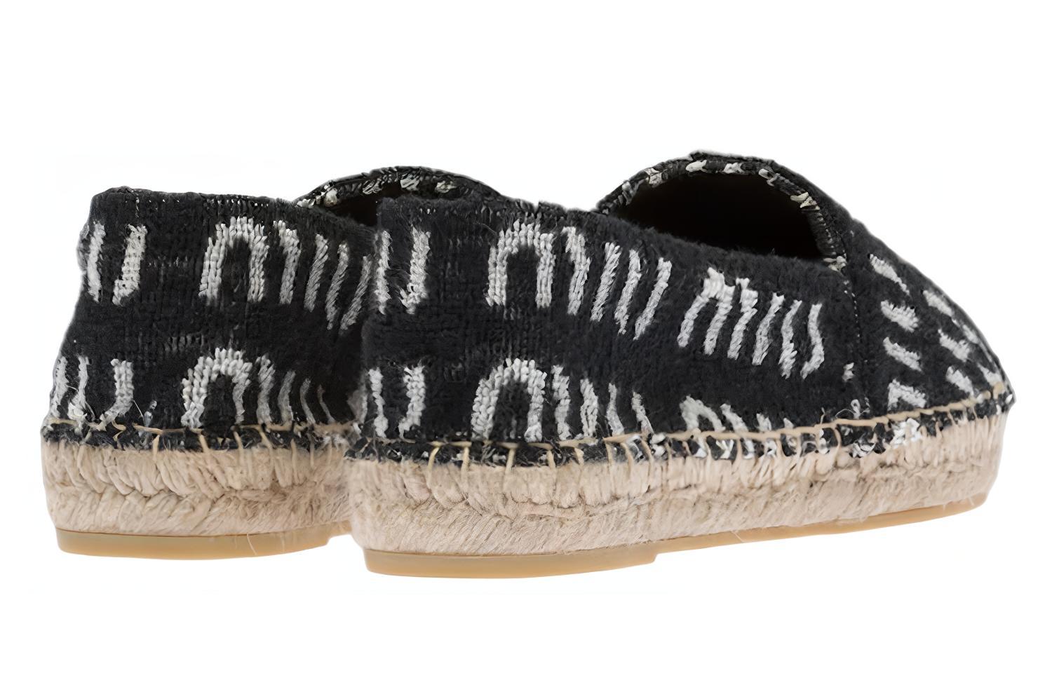Shop (W) Espadrilles Plates MIU MIU ''Noir'' 5S746D_I6E_F0TRO_F_025