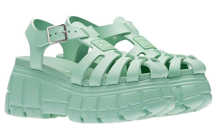 Lookbook (W) Sandal Platform Fashion Hijau MIU MIU EVA 5X709D_3LKK_F0092_F_085