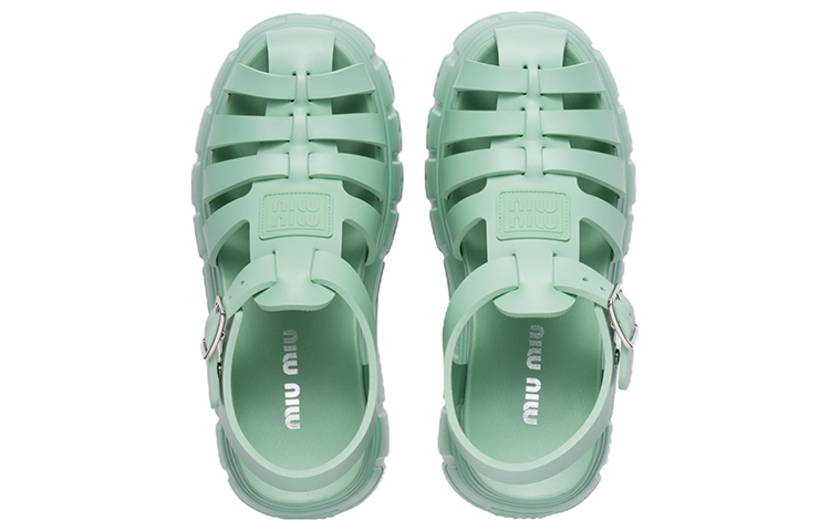 Shop (W) Sandal Platform Fashion Hijau MIU MIU EVA 5X709D_3LKK_F0092_F_085