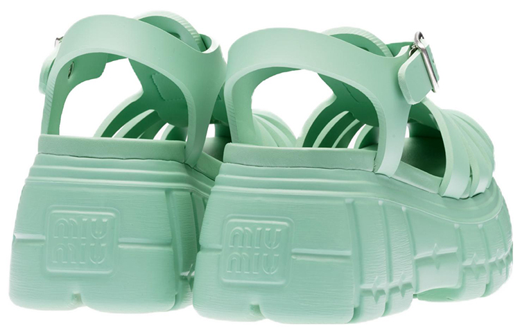Purchase (W) Sandal Platform Fashion Hijau MIU MIU EVA 5X709D_3LKK_F0092_F_085