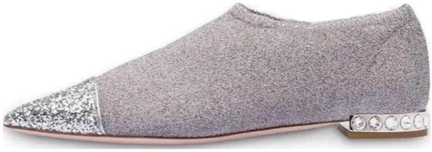 (W) Sneakers Datar Kain MIU MIU 'Silver' 5S394C_3KTU_F0VCV Buy (W) Sneakers Datar Kain MIU MIU 'Silver' 5S394C_3KTU_F0VCV