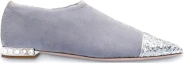Order (W) MIU MIU Stoffen Platte Sneakers ''Zilver'' 5S394C_3KTU_F0VCV