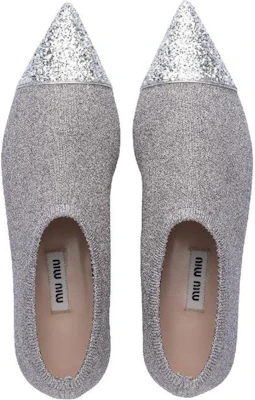 (W) MIU MIU Stoffen Platte Sneakers ''Zilver'' 5S394C_3KTU_F0VCV Purchase (W) MIU MIU Stoffen Platte Sneakers ''Zilver'' 5S394C_3KTU_F0VCV