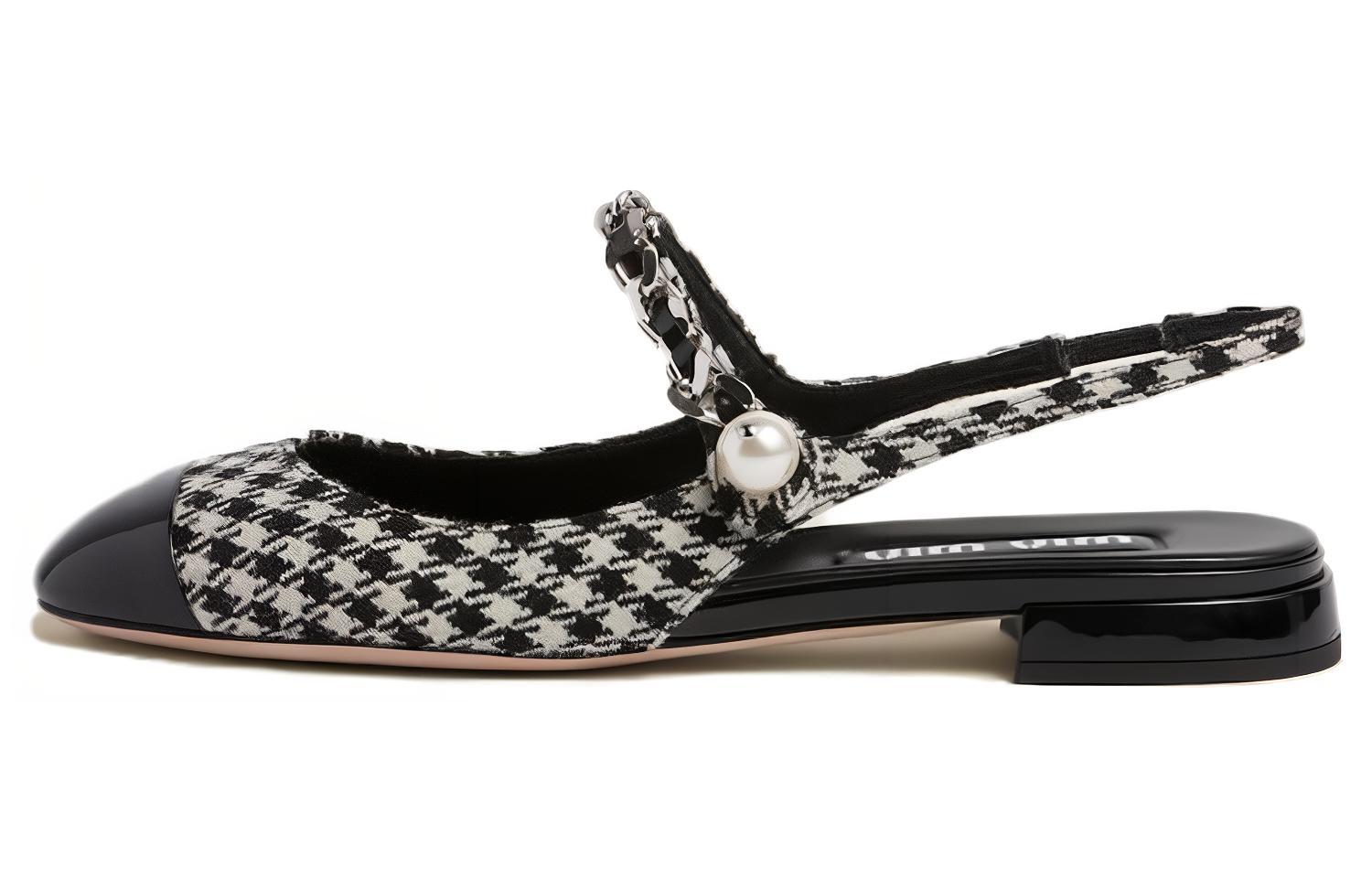 (Women) MIU MIU Fabric Low Black 'Elegant Casual' 5F046E_3LN9_F0002_F_010