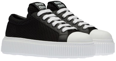 (W) MIU MIU メッシュプラットフォームスニーカー (ブラック) 5E726D_77T_F0002_F_005 Lookbook (W) MIU MIU メッシュプラットフォームスニーカー (ブラック) 5E726D_77T_F0002_F_005