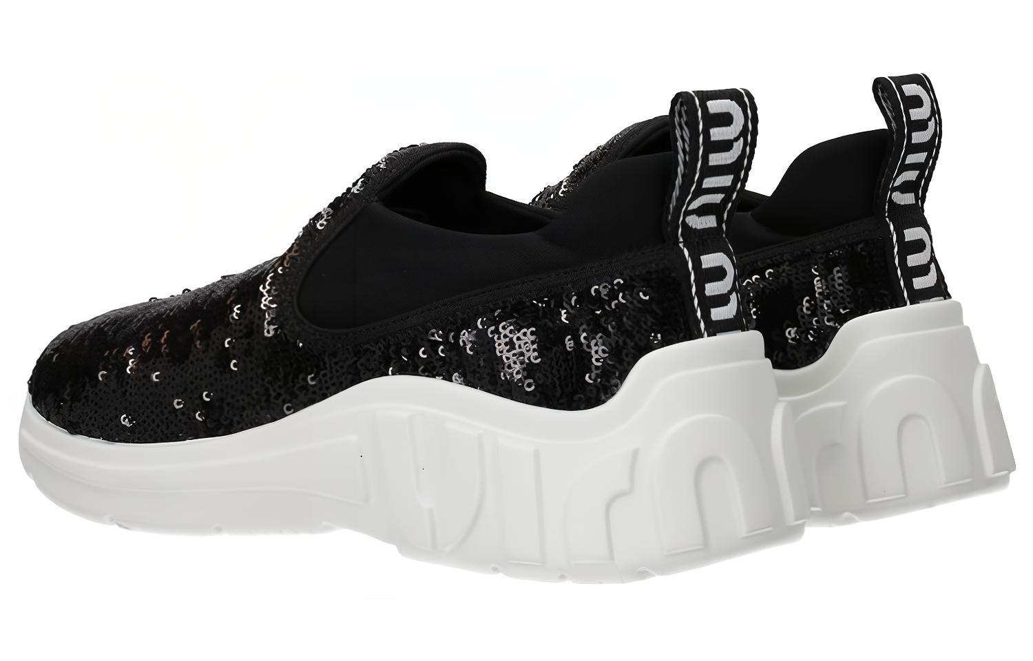 Lookbook (Women) MIU MIU Fabric Slip-On Sneaker 'Black' 5S279C_2P8_F0002