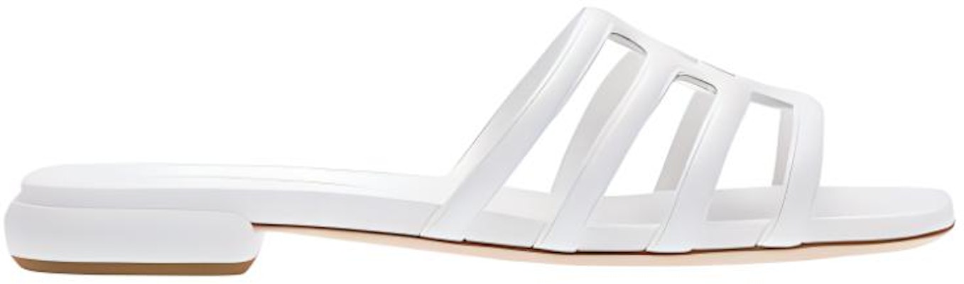 (W) Sandal Datar MIU MIU 'Putih Fashion' 5XX618_011_F0009_F_010 Order (W) Sandal Datar MIU MIU 'Putih Fashion' 5XX618_011_F0009_F_010