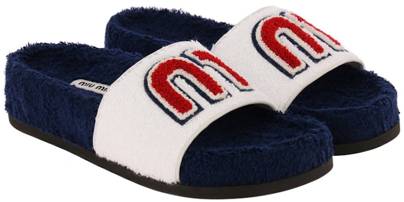 (Women) MIU MIU Flat Sandals 'White Open-Toe Fashion' 5XX296_H39_F0009 Lookbook (Women) MIU MIU Flat Sandals 'White Open-Toe Fashion' 5XX296_H39_F0009