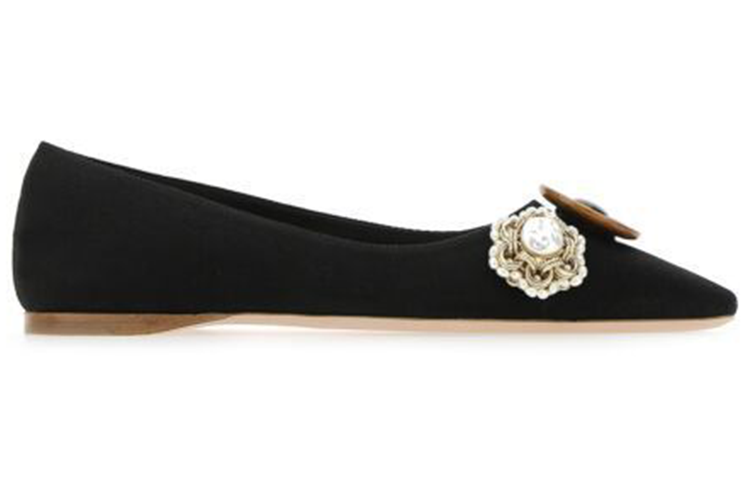 Order (W) Zapatillas Planas MIU MIU 'Piedra Preciosa Negra' 5F142D_M00_F53I5_F_002