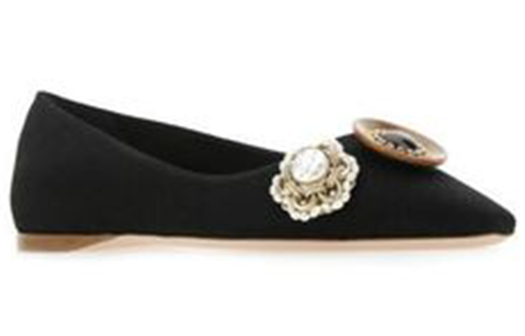 Shop (W) Zapatillas Planas MIU MIU 'Piedra Preciosa Negra' 5F142D_M00_F53I5_F_002
