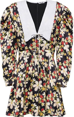 (W) MIU MIU 女士多彩花卉印花缎面A字连衣裙 MF4066-1YFY-F0002 Buy (W) MIU MIU 女士多彩花卉印花缎面A字连衣裙 MF4066-1YFY-F0002