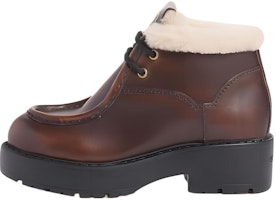 (Women) MIU MIU Fumé Leather Booties 'Sienna' 5T965D-3LN0-F0038-F-D055 (Women) MIU MIU Fumé Leather Booties 'Sienna' 5T965D-3LN0-F0038-F-D055