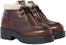 Shop (W) MIU MIU Bottines en Cuir Fumé ''Sienna'' 5T965D-3LN0-F0038-F-D055