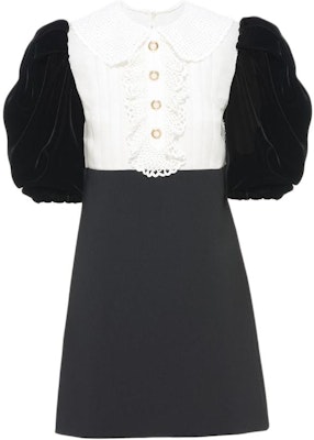 (W) Miu Miu 2021秋冬黑色羊绒钩针泡泡袖迷你连衣裙. MF4304-1TF6-F0002 Buy (W) Miu Miu 2021秋冬黑色羊绒钩针泡泡袖迷你连衣裙. MF4304-1TF6-F0002