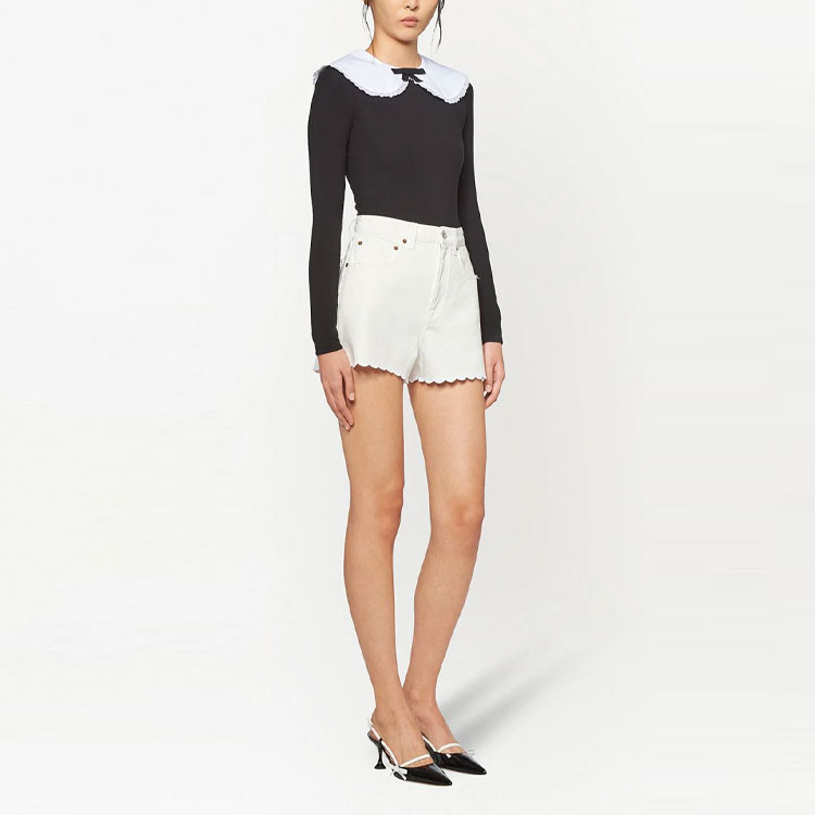 Lookbook (W) MIU MIU FW21 黑色切爾西領長袖連身褲 MJL745-1YUM-F0002