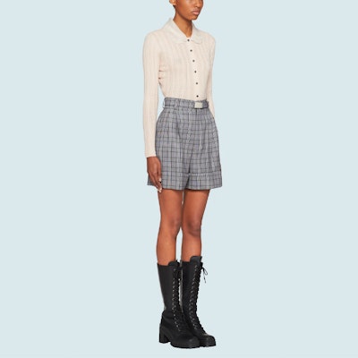 (W) MIU MIU FW21 Cardigan Kashmere Kait Wanita Beige MMF492-1ZAI-F0A48 Purchase (W) MIU MIU FW21 Cardigan Kashmere Kait Wanita Beige MMF492-1ZAI-F0A48