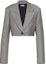 Order (W) Chaqueta Corta de Lana Cuadros Grises MIU MIU FW21 Manga Larga. MH1755-1Z96-F0031