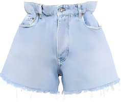 (Women) MIU MIU FW21 High-Waisted Denim Shorts Blue 5 Pocket Design. GWP300-1SXP-F0013 (Women) MIU MIU FW21 High-Waisted Denim Shorts Blue 5 Pocket Design. GWP300-1SXP-F0013