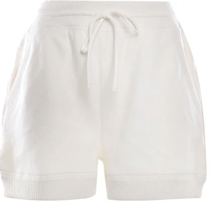 (Women) MIU MIU FW21 Logo Cashmere Blend Casual Shorts White. MMP165-1ZDJ-F0009 Order (Women) MIU MIU FW21 Logo Cashmere Blend Casual Shorts White. MMP165-1ZDJ-F0009