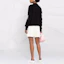 Purchase (Women) MIU MIU FW21 Logo Cashmere Blend Casual Shorts White. MMP165-1ZDJ-F0009