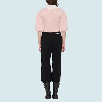 (W) Kardigan Rajut Lengan Panjang Butang MIU MIU FW21 Pink. MMF487-1Y4L-F0E18 Shop (W) Kardigan Rajut Lengan Panjang Butang MIU MIU FW21 Pink. MMF487-1Y4L-F0E18