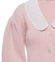 Details for (W) MIU MIU FW21 粉色長袖針織開襟毛衣外套。 MMF487-1Y4L-F0E18
