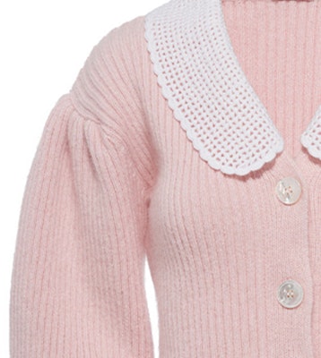 (W) Kardigan Rajut Lengan Panjang Butang MIU MIU FW21 Pink. MMF487-1Y4L-F0E18 Details for (W) Kardigan Rajut Lengan Panjang Butang MIU MIU FW21 Pink. MMF487-1Y4L-F0E18