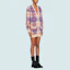 Purchase (Women) MIU MIU FW21 Plaid Mohair Oversized Knit Sweater Women’s Snow White. MMF502-1ZAS-F0627