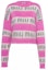 Order (Women) MIU MIU FW21 Red Mohair Printed Pullover Sweater. MML482-1ZAP-F0029