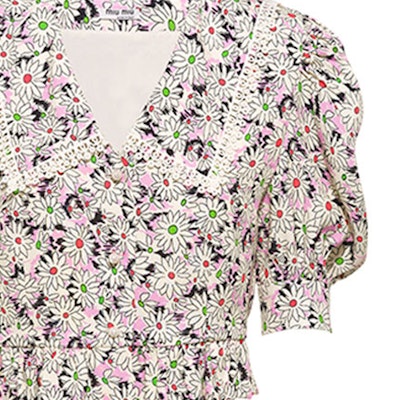 (W) MIU MIU FW21 Baju Top Sablé Floral Cetakan Pelbagai Warna. MT1687-1ZP6-F0BDK Sizing (W) MIU MIU FW21 Baju Top Sablé Floral Cetakan Pelbagai Warna. MT1687-1ZP6-F0BDK