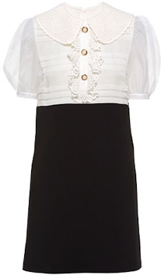 (W) MIU MIU 秋冬21 缎面黑白拼色短袖连衣裙 MF4333-1TF6-F0002 Order (W) MIU MIU 秋冬21 缎面黑白拼色短袖连衣裙 MF4333-1TF6-F0002