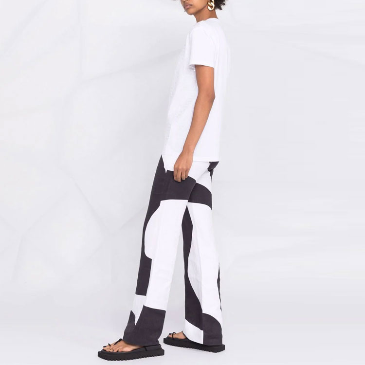 Purchase (Women) MIU MIU FW21 White Logo Crewneck Short Sleeve T-Shirt MJN319-1ZSB-F0009