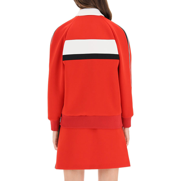 Shop (W) 미우미우 FW21 지퍼업 카라 롱슬리브 자켓 레드 MJL756-1Z16-F0011