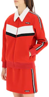 Purchase (W) MIU MIU FW21 紅色拉鍊翻領長袖夾克外套 MJL756-1Z16-F0011