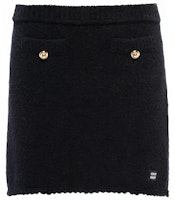 (Women) MIU MIU FW22 Black High-Waist Button-Up Mini Skirt. MMG410-1191-F0002 (Women) MIU MIU FW22 Black High-Waist Button-Up Mini Skirt. MMG410-1191-F0002