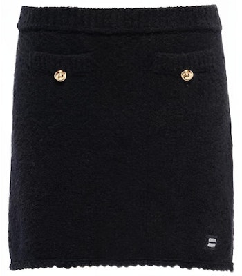 (W) MIU MIU FW22 黑色高腰纽扣迷你裙。 MMG410-1191-F0002 Buy (W) MIU MIU FW22 黑色高腰纽扣迷你裙。 MMG410-1191-F0002