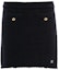 Order (W) MIU MIU FW22 黑色高腰纽扣迷你裙。 MMG410-1191-F0002