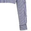 Cheap (Women) MIU MIU FW22 Blue Striped Logo Button-Up Long Sleeve Shirt. MK1708-11O0-F0008